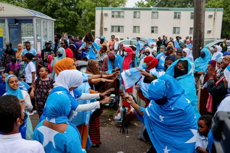 Somali flag celebration